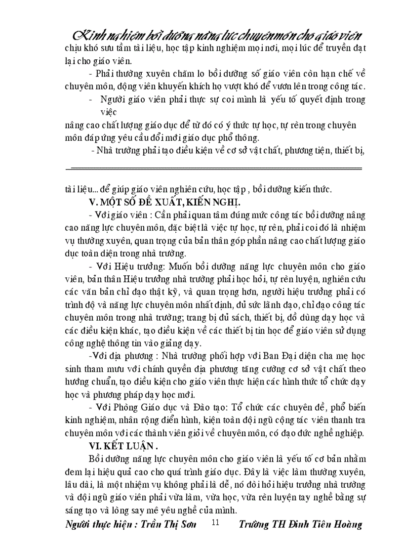 image for page Kinh nghiệm bồi dưỡng năng lực chuyên môn cho đội ngũ giáo viên Sáng kiến kinh nghiệm dạy học