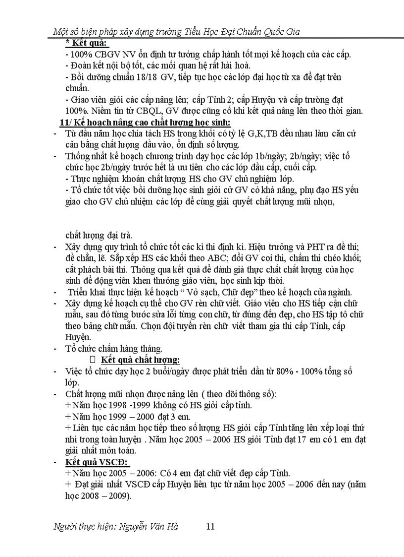 image for page Một số biện pháp xây dựng trường Tiểu học đạt chuẩn Quốc gia Sáng kiến kinh nghiệm dạy học