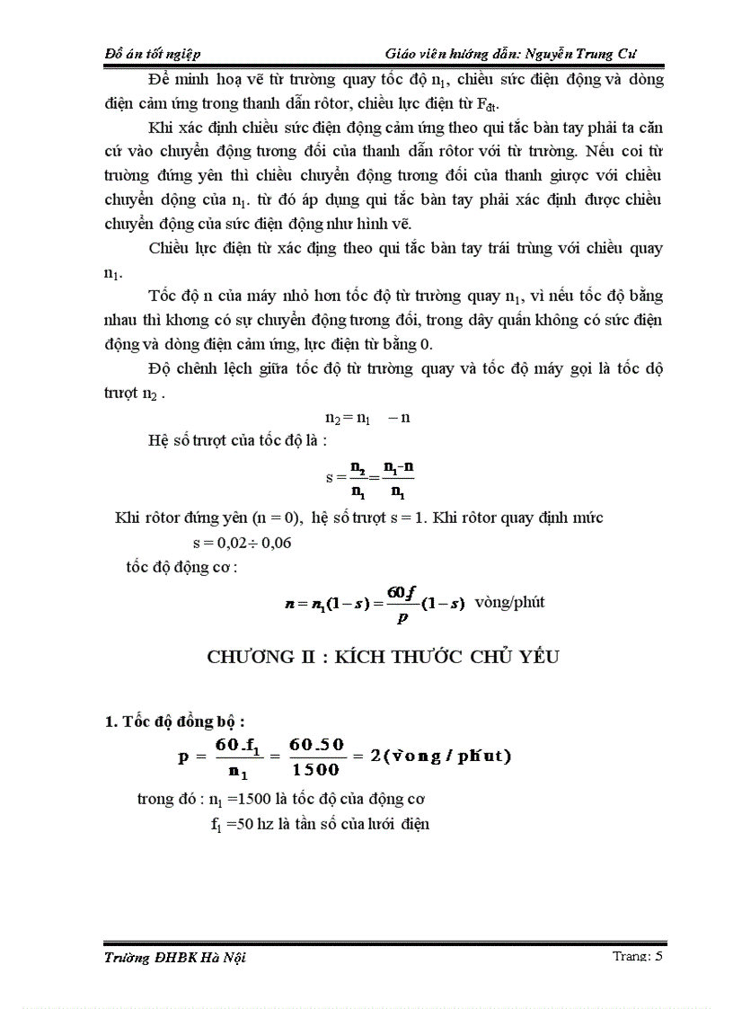 image for page Thiết kế động cơ không đồng bộ 3 pha rôtor lồng sóc