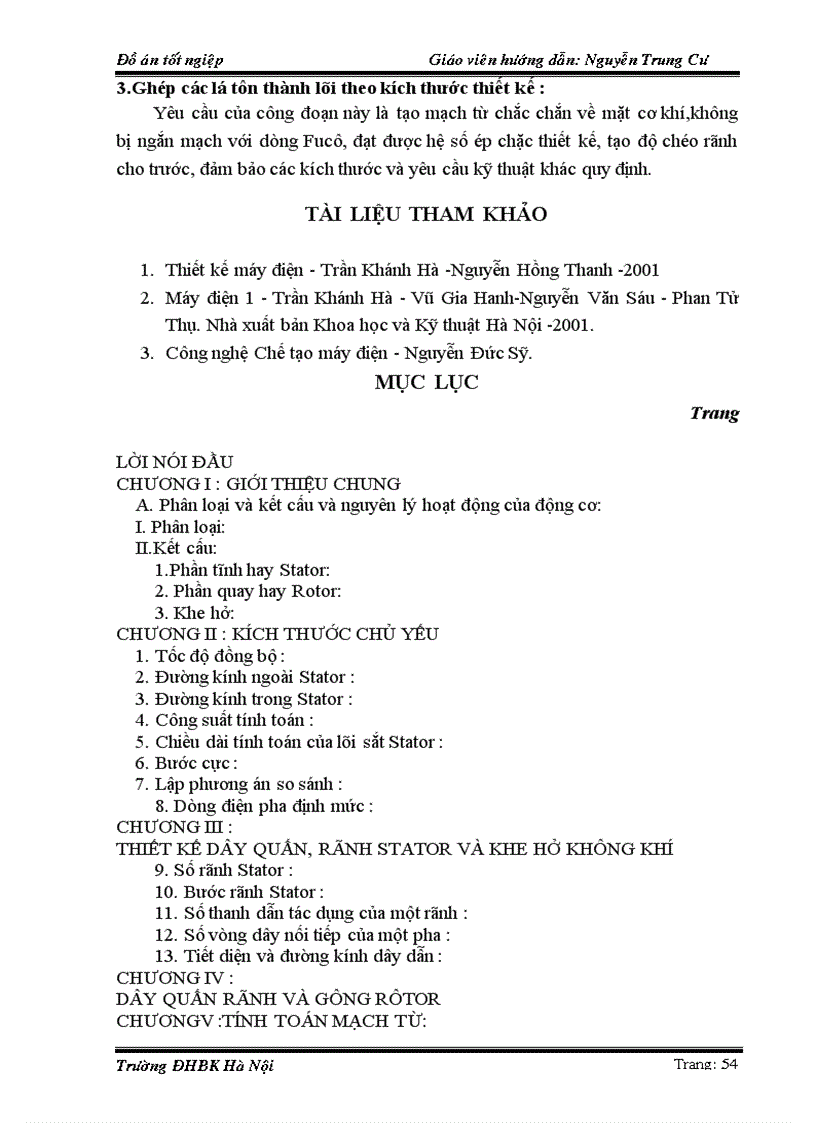 image for page Thiết kế động cơ không đồng bộ 3 pha rôtor lồng sóc