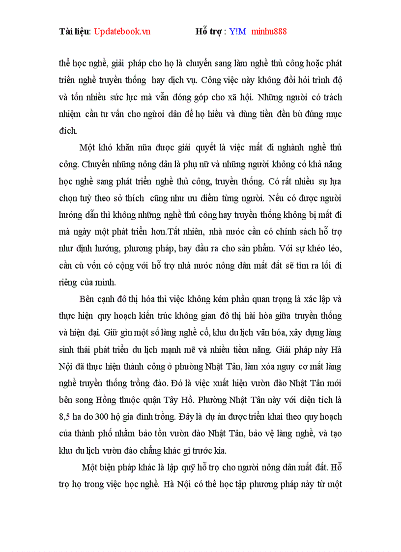 image for page Ảnh hưởng của quá trình đô thị hóa đến người nông dân bị mất đất