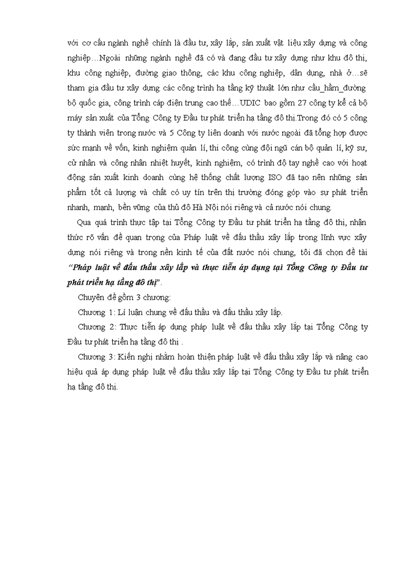 image for page Pháp luật về đấu thầu xây lắp và thực tiễn áp dụng tại Tổng Công ty Đầu tư phát triển hạ tầng đô thị