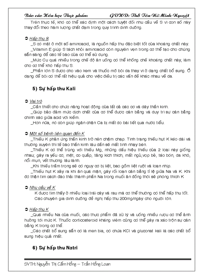 image for page Nguồn cung cấp các loại khoáng và các yếu tố ảnh hưởng đến quá trình hấp thu khoáng
