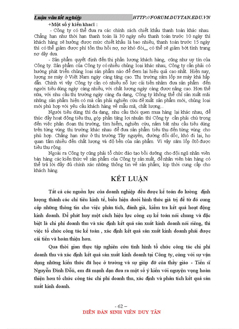 image for page Hoàn thiện tổ chức chi phí doanh thu xác định và phân tích kết quả hoạt động sản xuất kinh doanh tại Công ty Cao Su Đà Nẵng