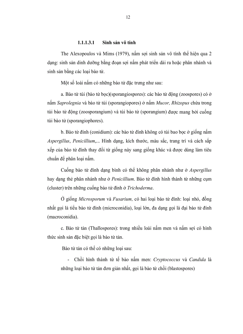 image for page Nghiên cứu khả năng sinh hoạt chất đối kháng vi sinh vật gây bệnh cho cây trồng của các chủng nấm sợi phân lập từ rừng Đà Lạt