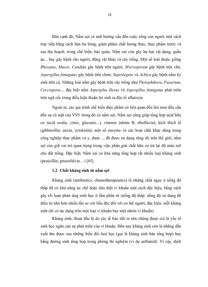 image for page Nghiên cứu khả năng sinh hoạt chất đối kháng vi sinh vật gây bệnh cho cây trồng của các chủng nấm sợi phân lập từ rừng Đà Lạt