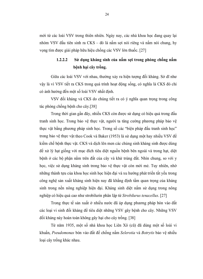 image for page Nghiên cứu khả năng sinh hoạt chất đối kháng vi sinh vật gây bệnh cho cây trồng của các chủng nấm sợi phân lập từ rừng Đà Lạt