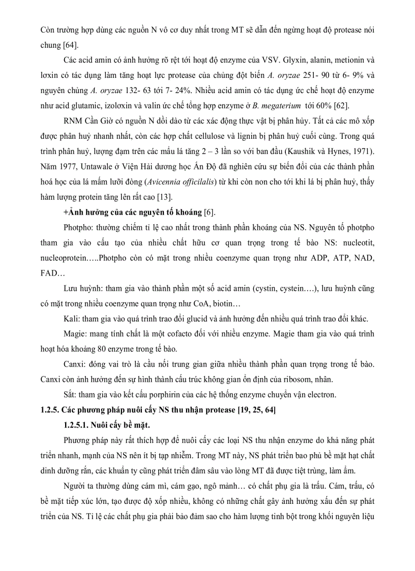 image for page Nghiên cứu và thu nhận ENZYM PROTEASE từ các chủng nấm sợi ở rừng ngập mặn Cần Giờ