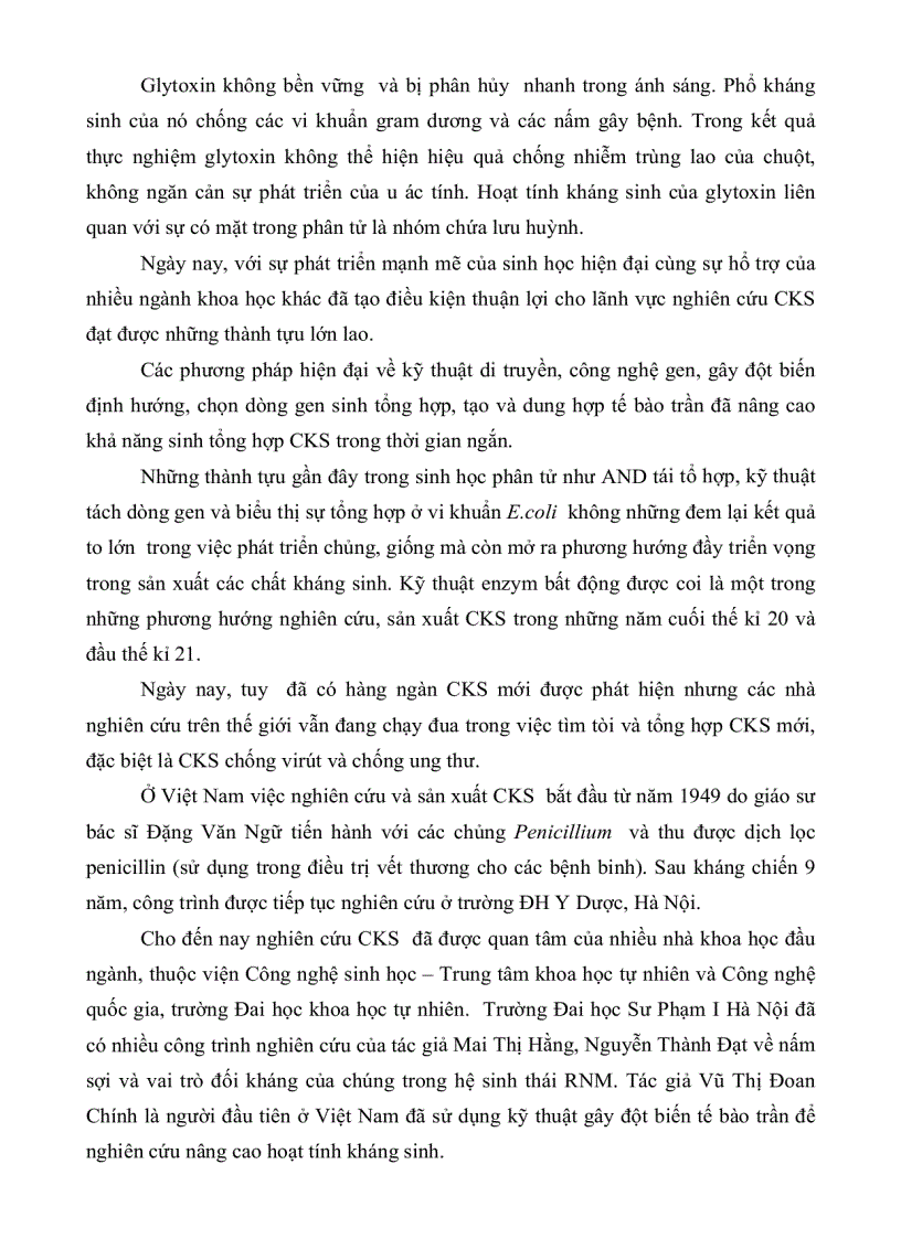 image for page Khảo sát khả năng sinh kháng sinh của các chủng nấm sợi phân lặp từ rừng ngập mặn huyện Cần Giờ thành phố Hồ Chí Minh