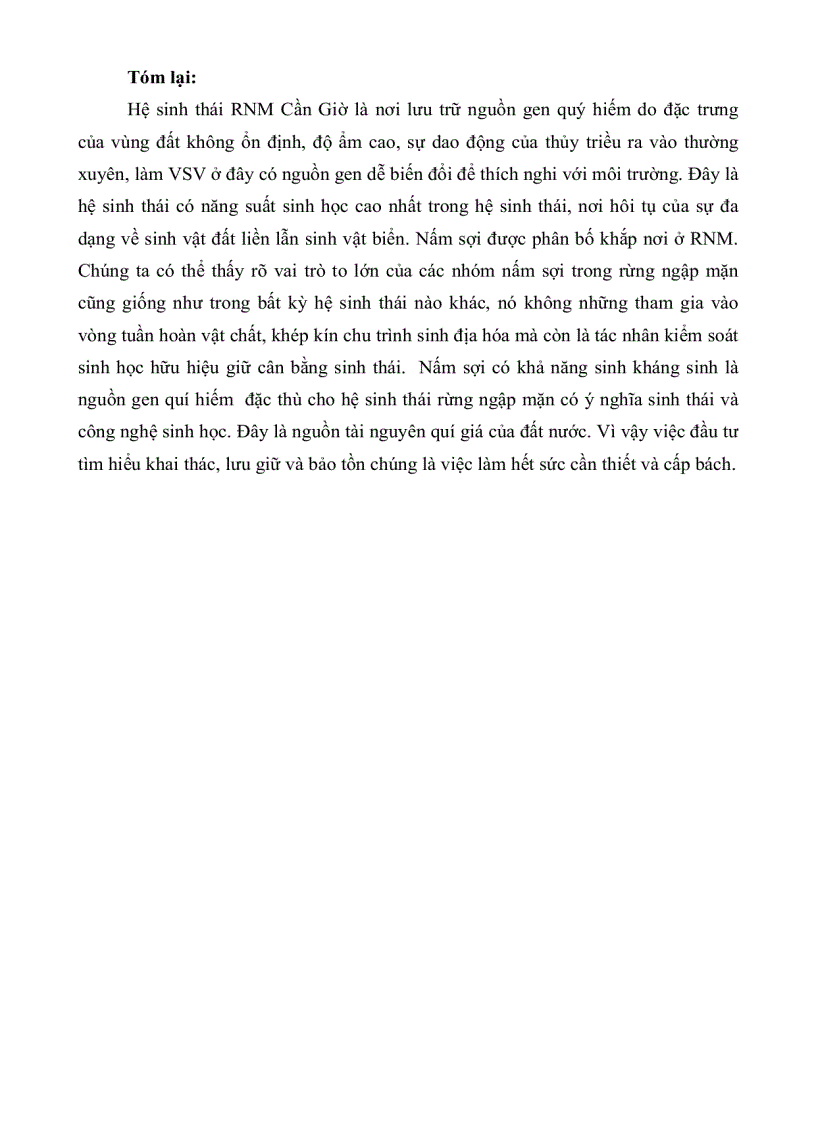 image for page Khảo sát khả năng sinh kháng sinh của các chủng nấm sợi phân lặp từ rừng ngập mặn huyện Cần Giờ thành phố Hồ Chí Minh