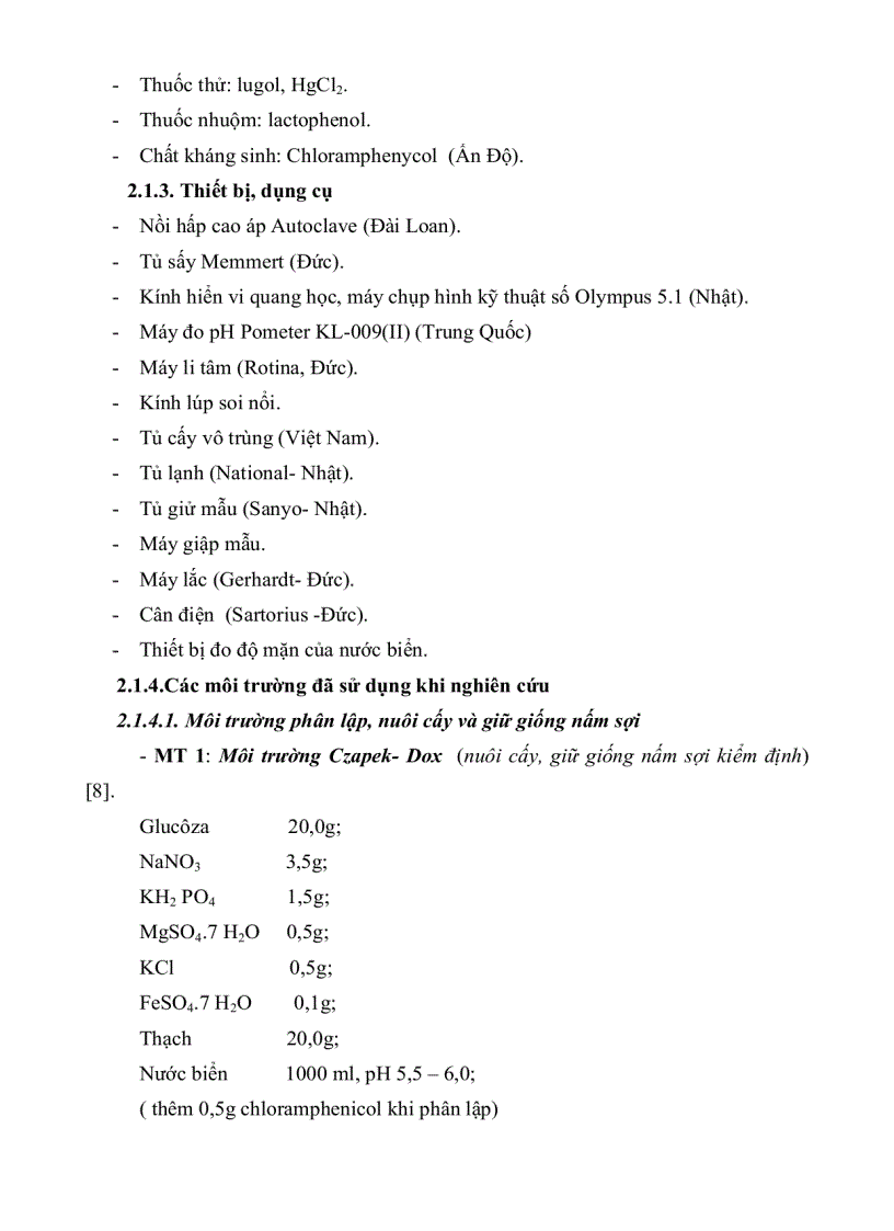 image for page Khảo sát khả năng sinh kháng sinh của các chủng nấm sợi phân lặp từ rừng ngập mặn huyện Cần Giờ thành phố Hồ Chí Minh