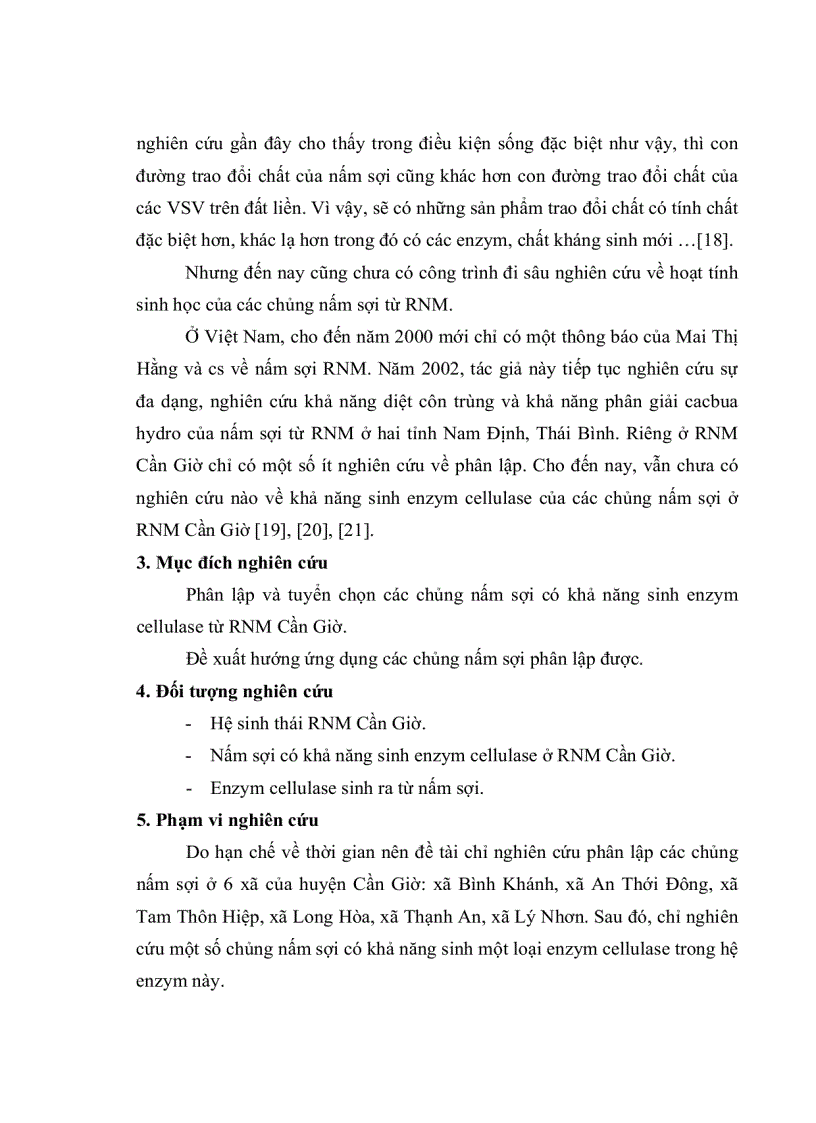 image for page Nghiên cứu khả năng sinh Enzym Cellulase của một số chủng nấm sợi phân lập từ rừng ngập mặn Cần Giờ