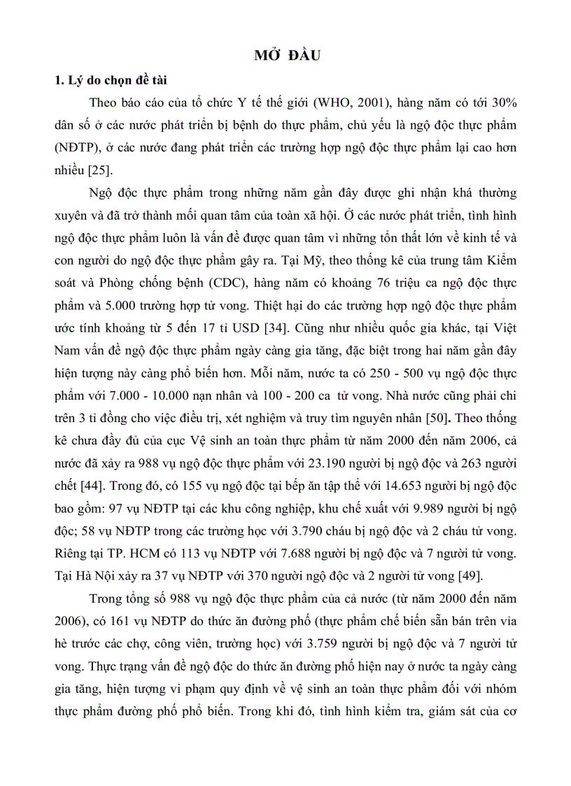 image for page Ứng dụng phương pháp PCR POLYMERASE CHAIN REACTION và phương pháp nuôi cấy để khảo sát sự nhiễm vi sinh vật gây bệnh trong thực phẩm đường phố