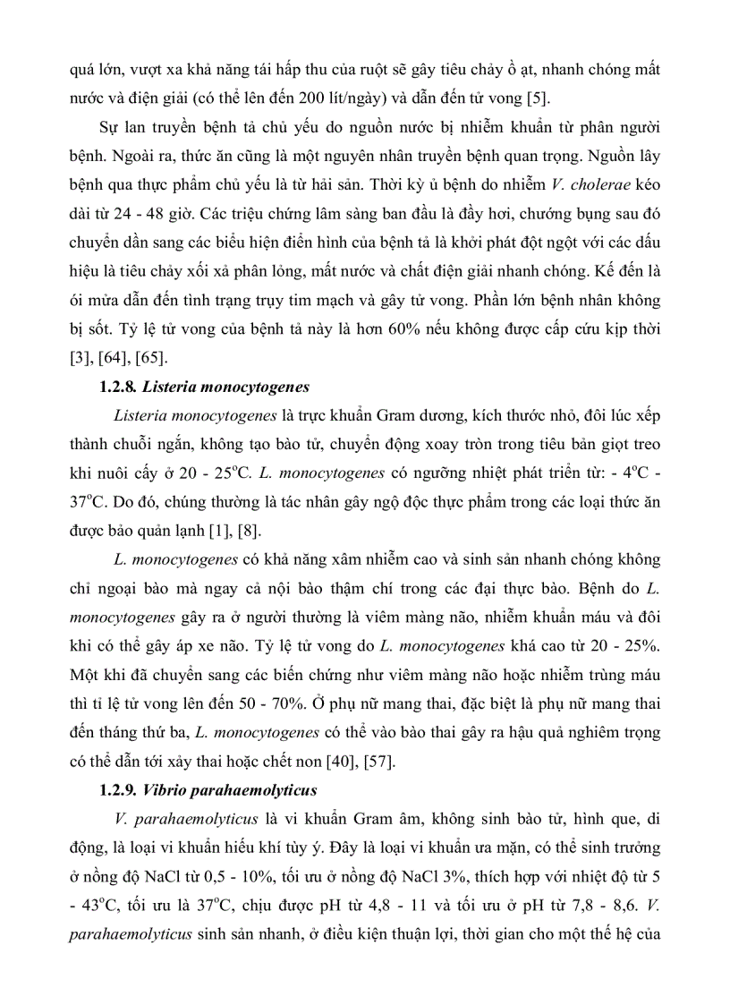 image for page Ứng dụng phương pháp PCR POLYMERASE CHAIN REACTION và phương pháp nuôi cấy để khảo sát sự nhiễm vi sinh vật gây bệnh trong thực phẩm đường phố