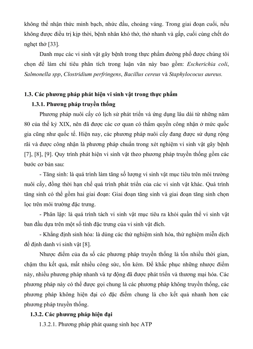 image for page Ứng dụng phương pháp PCR POLYMERASE CHAIN REACTION và phương pháp nuôi cấy để khảo sát sự nhiễm vi sinh vật gây bệnh trong thực phẩm đường phố