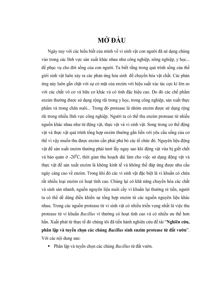 image for page Nghiên cứu tuyển chọn chủng vi khuẩn BACILLUS phân lập từ đất vườn sinh PROTEASE kiềm