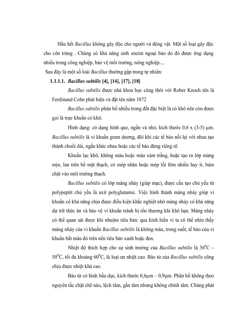 image for page Nghiên cứu tuyển chọn chủng vi khuẩn BACILLUS phân lập từ đất vườn sinh PROTEASE kiềm