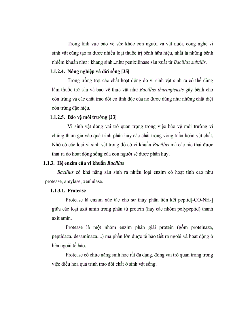 image for page Nghiên cứu tuyển chọn chủng vi khuẩn BACILLUS phân lập từ đất vườn sinh PROTEASE kiềm