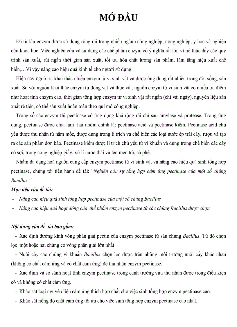 image for page Nghiên cứu sự tổng hợp cảm ứng Pectinase ở một số chủng Bacillus