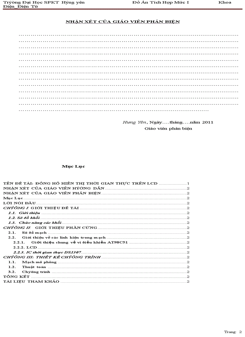 image for page Đồng hồ hiển thị thời gian thực trên lcd có hẹn giờ