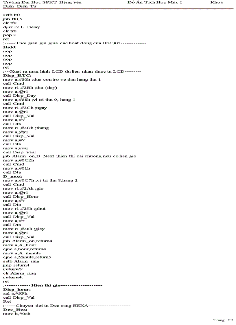 image for page Đồng hồ hiển thị thời gian thực trên lcd có hẹn giờ