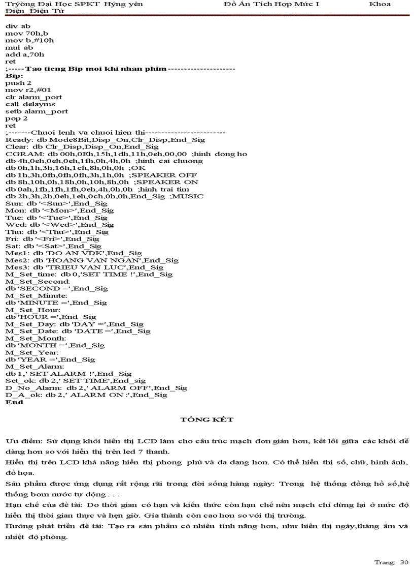 image for page Đồng hồ hiển thị thời gian thực trên lcd có hẹn giờ