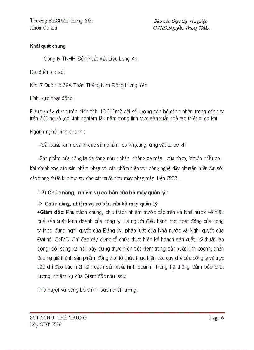 image for page Báo cáo thực tập tại xí nghiệp cơ khí Long An