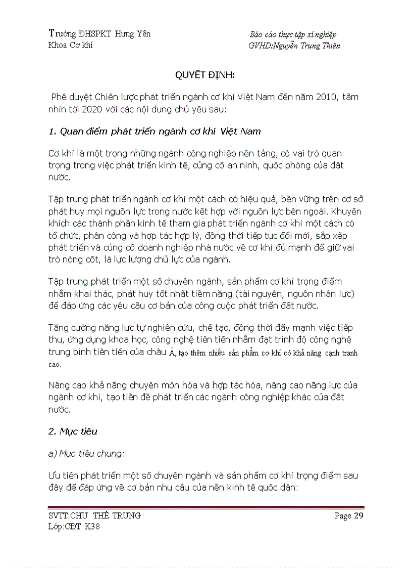 image for page Báo cáo thực tập tại xí nghiệp cơ khí Long An