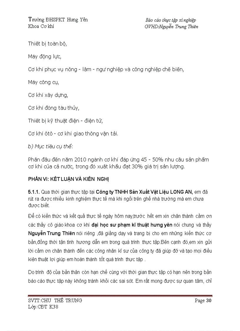 image for page Báo cáo thực tập tại xí nghiệp cơ khí Long An