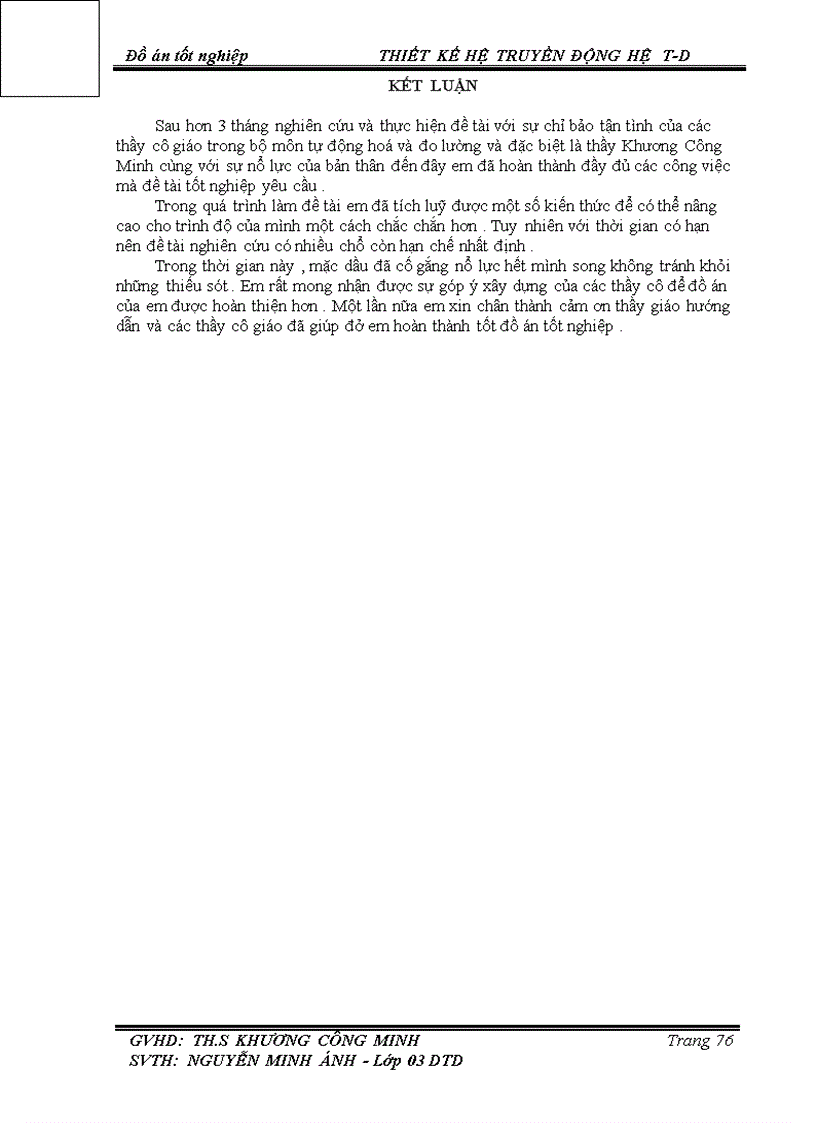 image for page Thiết kế hệ truyền động hệ t d