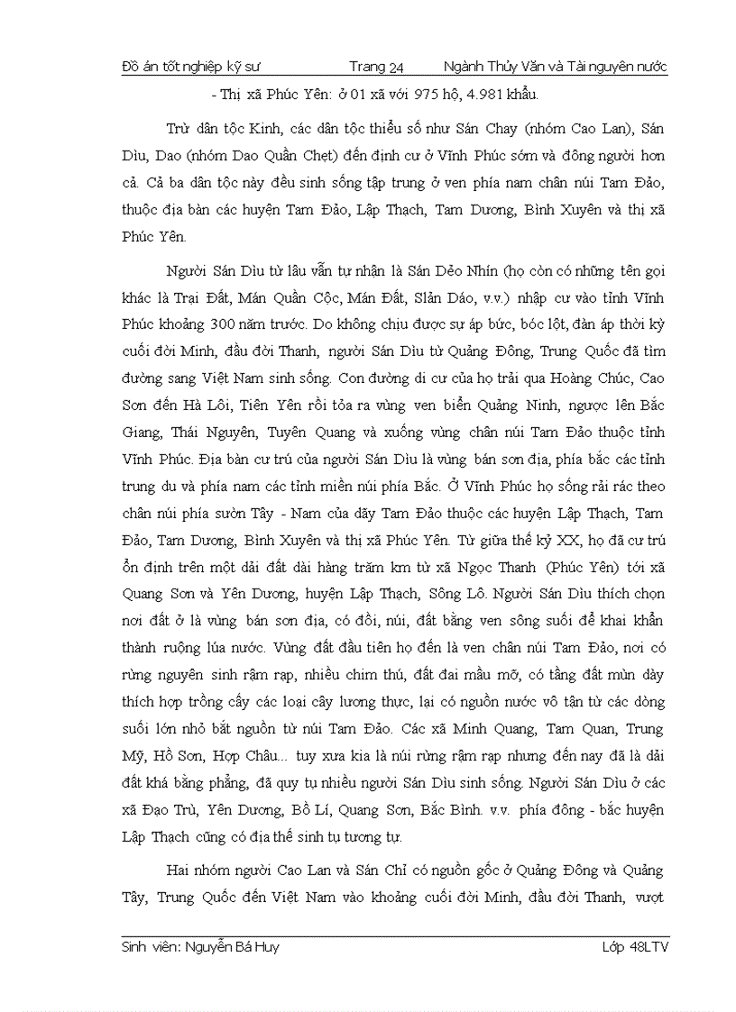 image for page Tính toán Thủy văn và Điều tiết hồ chứa Xạ Hương huyện Bình Xuyên tỉnh Vĩnh Phúc