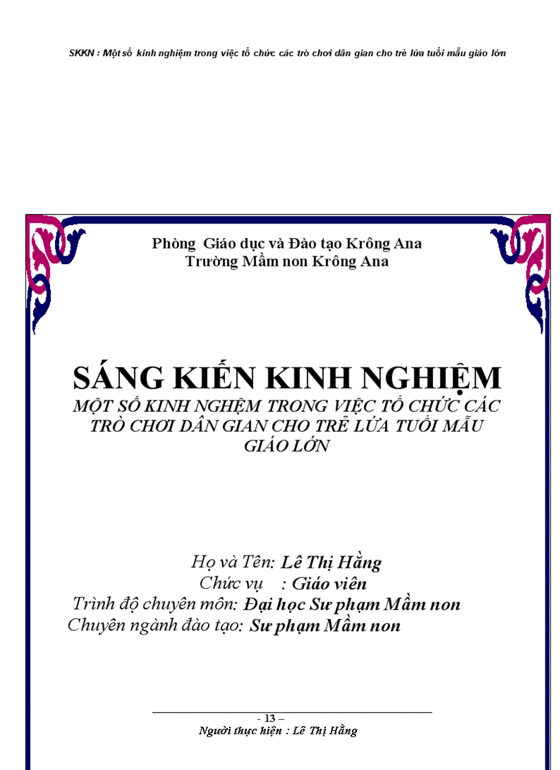 image for page Một số kinh nghiệm trong việc tổ chức các trò chơi dân gian cho trẻ lưa tuổi Mẫu giáo lớn sáng kiến kinh nghiệm dạy học