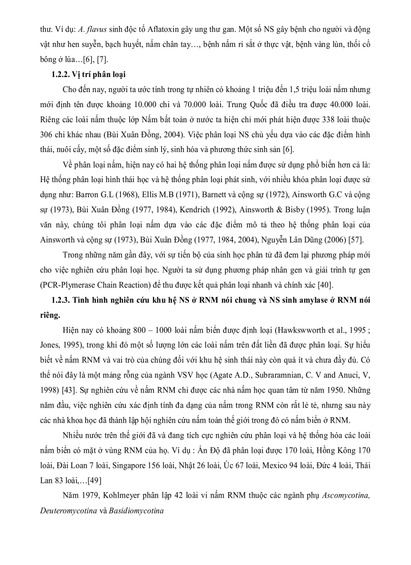 image for page Nghiên cứu thu nhận ENZYM AMYLASE một số chủng nấm sợi phân lập từ rừng ngập mặn Cần Giờ