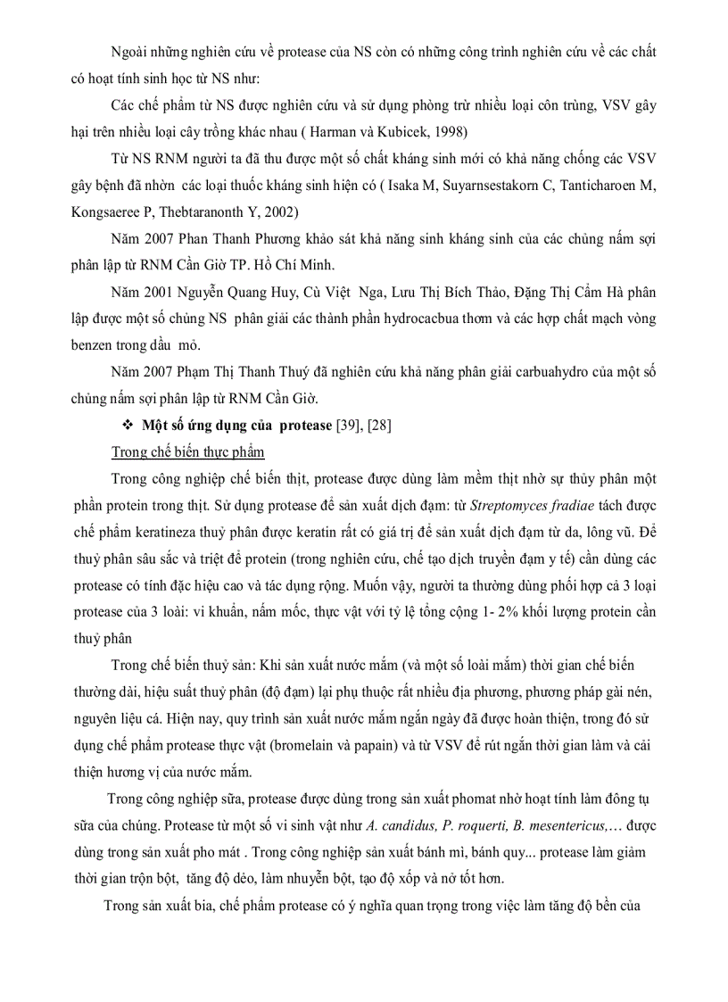 image for page Nghiên cứu khả năng sinh Enzym PROTEASE của một số chủng nấm sợi phân lập từ rừng ngập mặn Cần Giờ