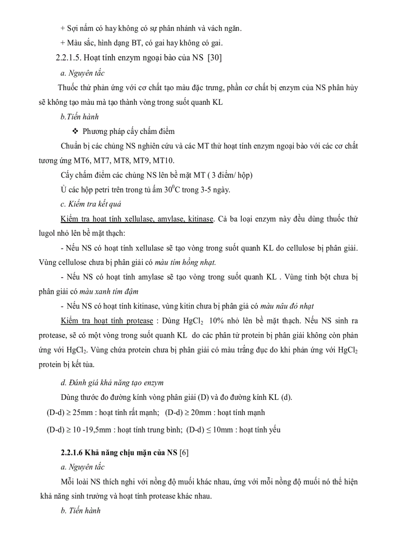 image for page Nghiên cứu khả năng sinh Enzym PROTEASE của một số chủng nấm sợi phân lập từ rừng ngập mặn Cần Giờ