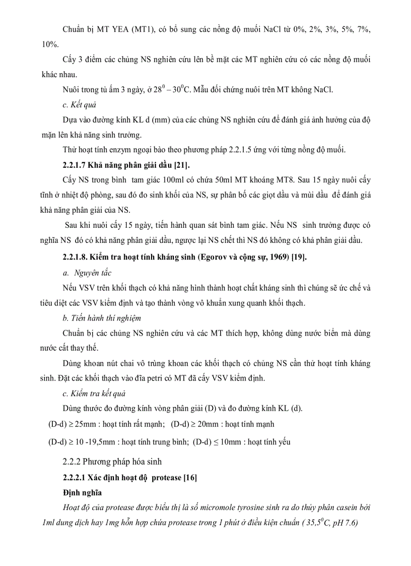 image for page Nghiên cứu khả năng sinh Enzym PROTEASE của một số chủng nấm sợi phân lập từ rừng ngập mặn Cần Giờ
