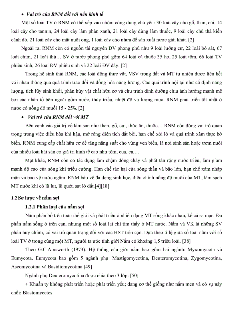 image for page Khảo sát đặc điểm sinh học một số nhóm nấm sợi từ rừng ngập mặn Cần Giờ TP Hồ Chí Minh