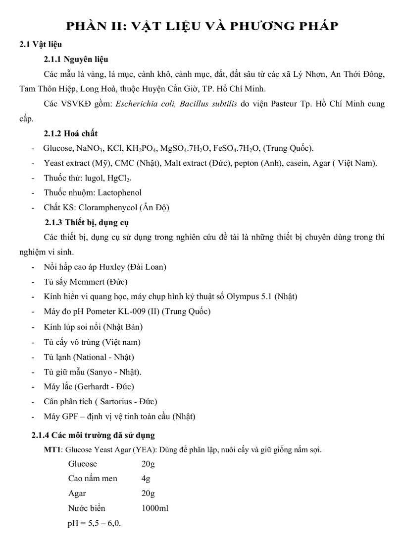 image for page Khảo sát đặc điểm sinh học một số nhóm nấm sợi từ rừng ngập mặn Cần Giờ TP Hồ Chí Minh