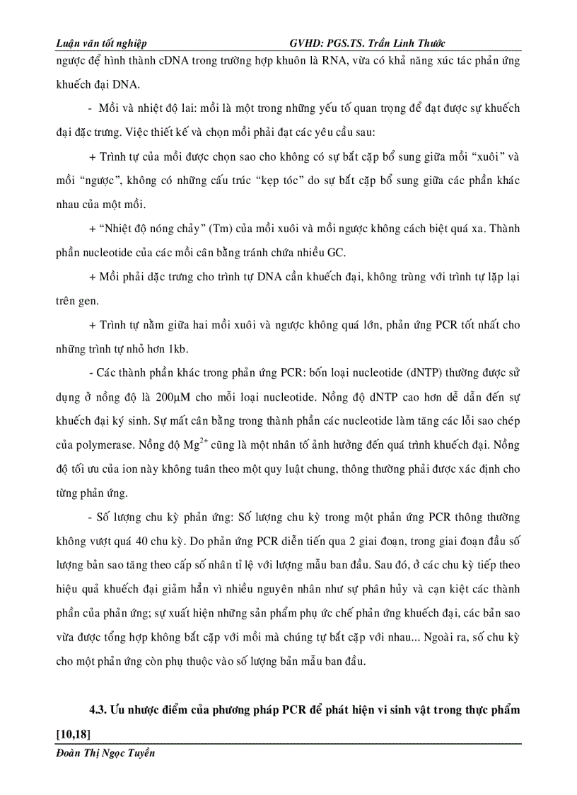 image for page Xây dựng quy trình phát hiện ESCHERICHIA COLI trong thực phẩm bằng phương pháp PCR POLYMERASE CHAIN REACTION và thử nghiệm ứng dụng