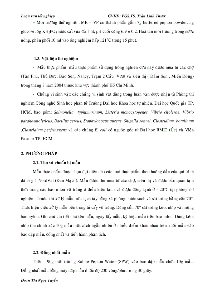 image for page Xây dựng quy trình phát hiện ESCHERICHIA COLI trong thực phẩm bằng phương pháp PCR POLYMERASE CHAIN REACTION và thử nghiệm ứng dụng