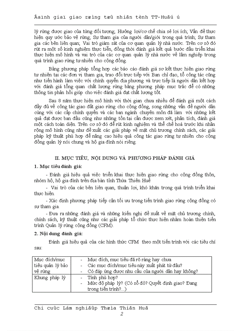 image for page Đánh giá giao rừng tự nhiên cho các đối tượng hưởng lợi