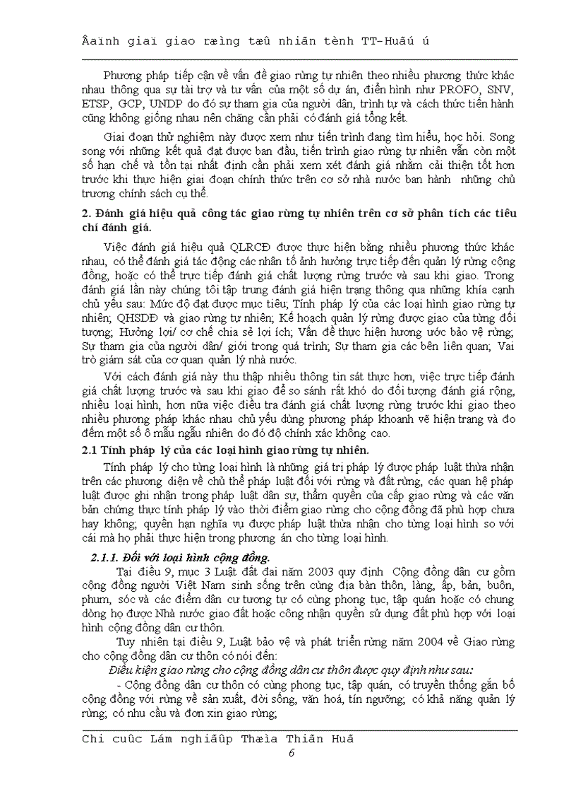 image for page Đánh giá giao rừng tự nhiên cho các đối tượng hưởng lợi