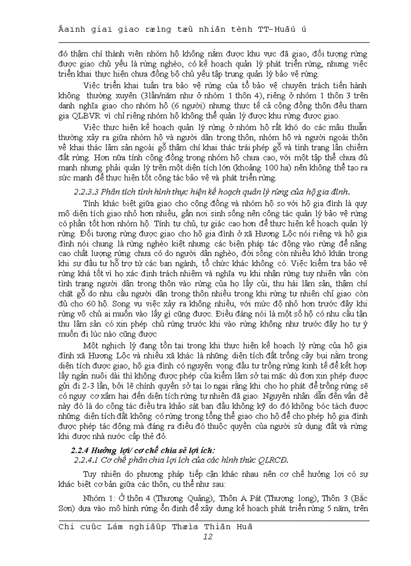 image for page Đánh giá giao rừng tự nhiên cho các đối tượng hưởng lợi