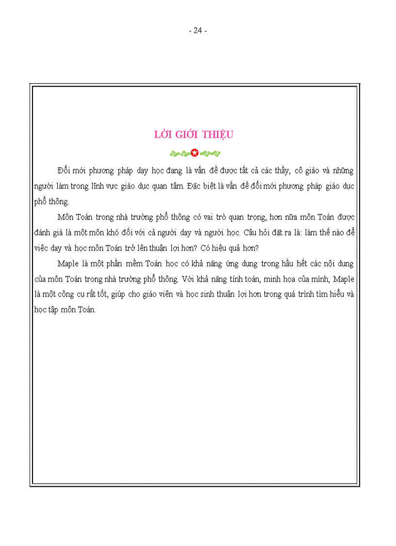 image for page Ứng dụng maple trong số học