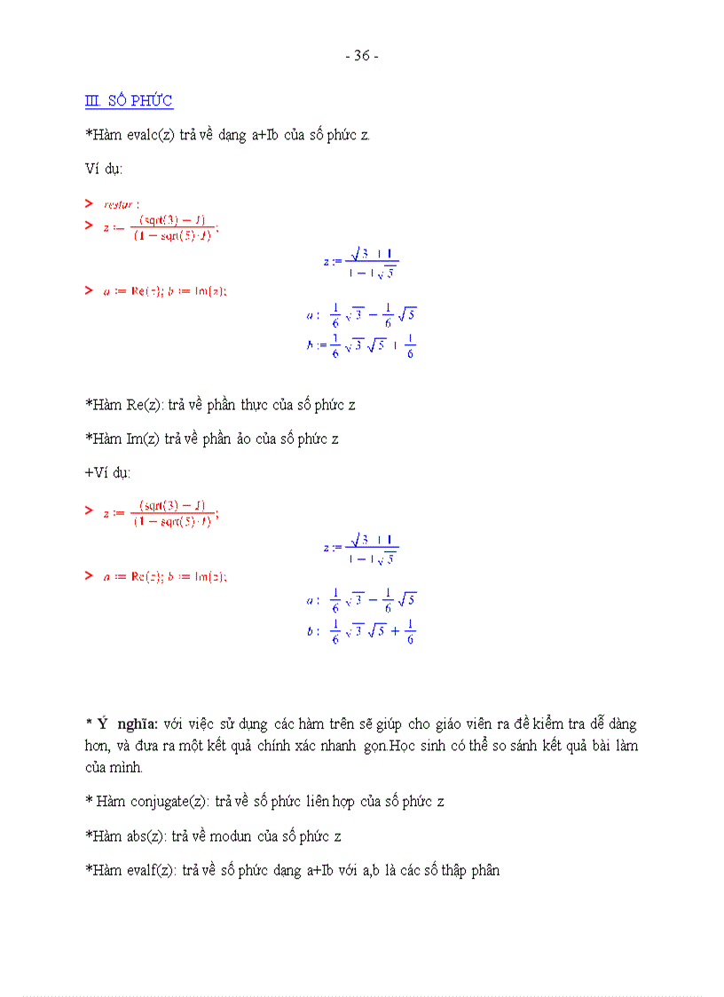 image for page Ứng dụng maple trong số học