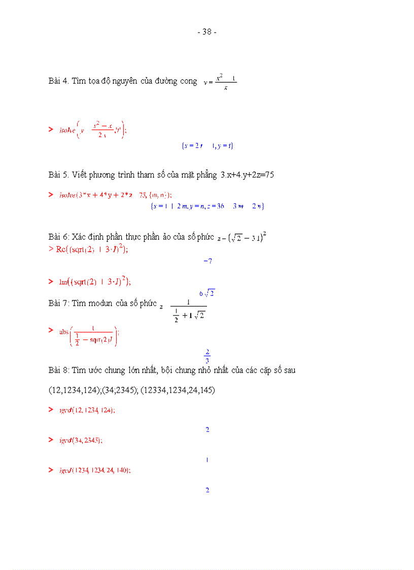 image for page Ứng dụng maple trong số học