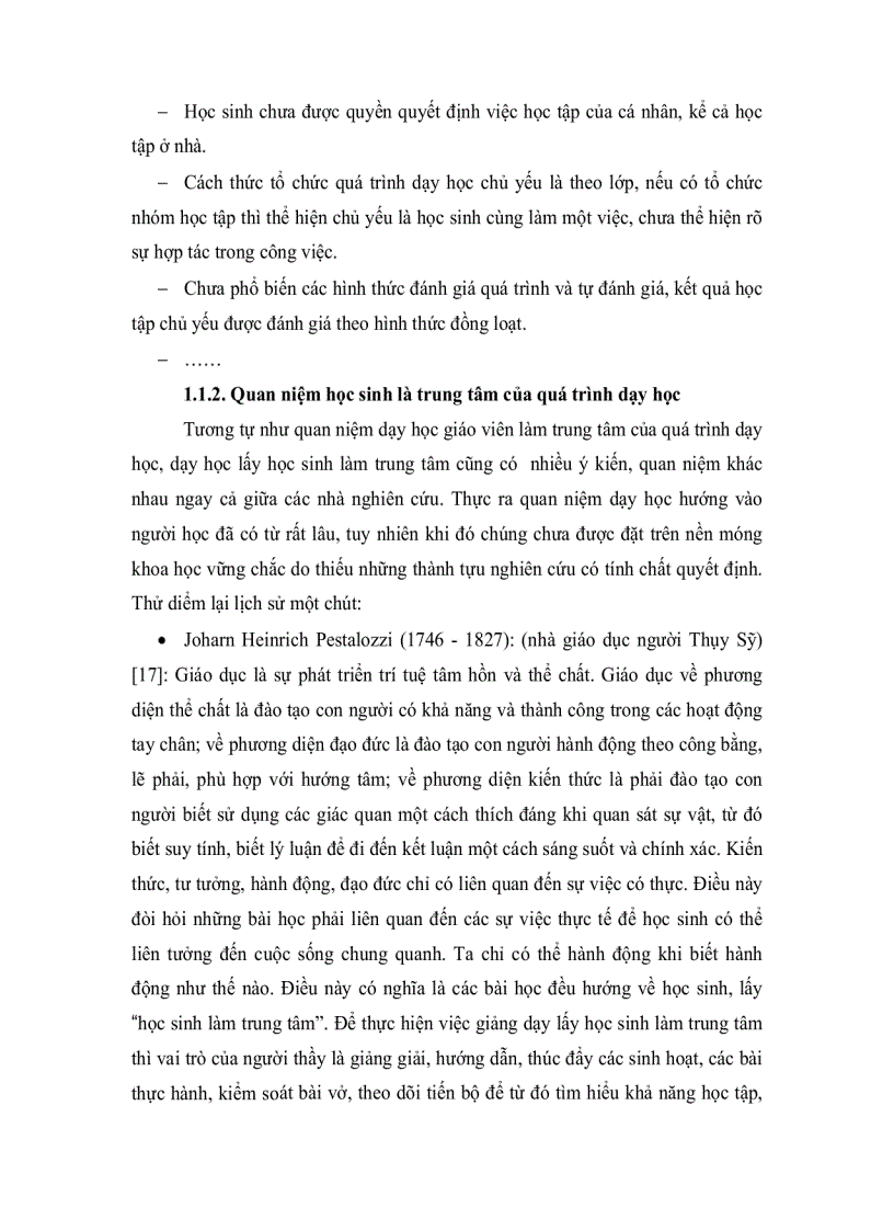 image for page Phát huy vai trò trung tâm của học sinh trong quá trình dạy học chương Động Học Chất Điểm lớp 10 Trung Học Phổ Thông ban cơ bản