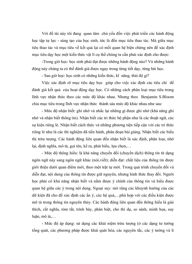 image for page Tổ chức hoạt động học tập tự lực sáng tạo của học sinh trong dạy học chương Các định luật bảo toàn lớp 10 THPT ban cơ bản