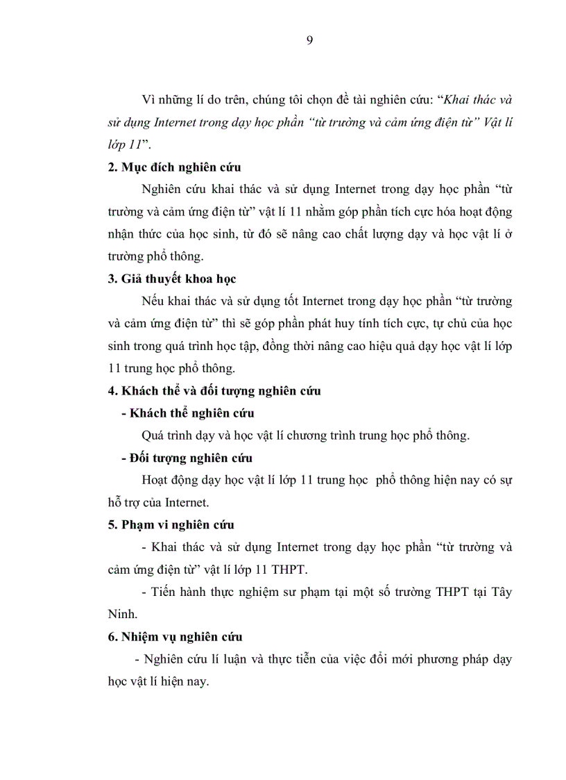 image for page Khai thác và sử dụng Internet trong dạy học phần từ trường và cảm ứng điện từ vật lí lớp 1