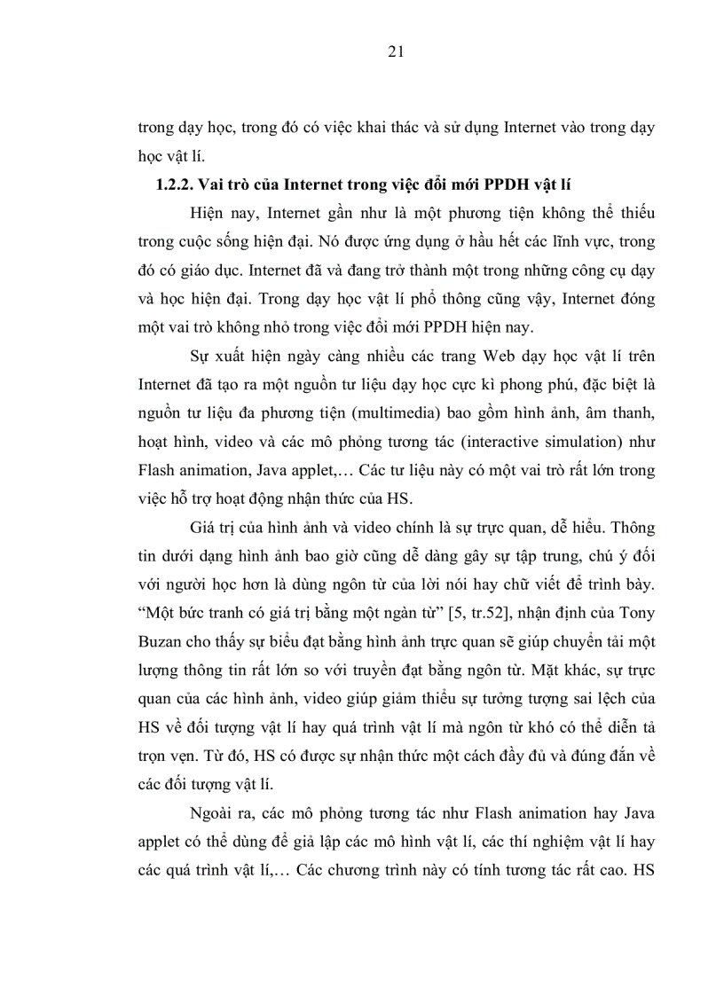 image for page Khai thác và sử dụng Internet trong dạy học phần từ trường và cảm ứng điện từ vật lí lớp 1